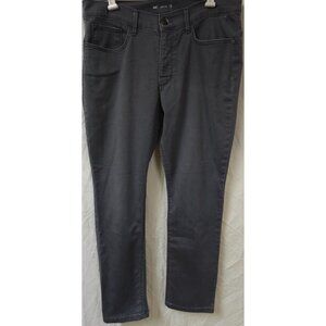 Lee Womens 14P Gray Smoke Easy Fit Stretch Mid Rise Straight Ankle Jeans 34x28